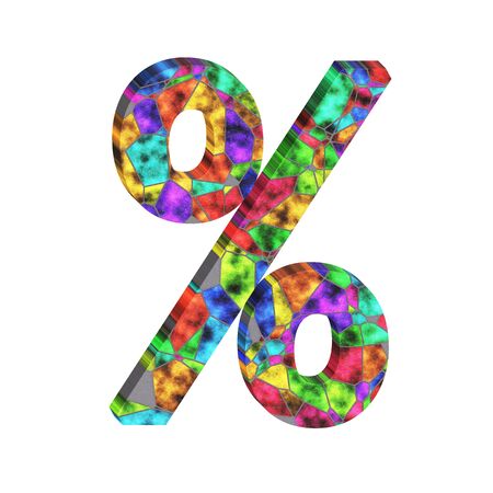 Alphabet- isolated typographic. Stain glass- background wall. Word- design letters. 3d illustration characterの写真素材