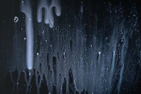 Drops- liquid foam. Fluid aqua- abstract pattern nature. Background- cleansing wash. Shampoo...