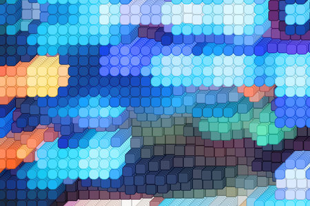Digital abstract- pixel pattern. Creative design- color background