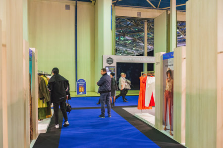 MOSCOW, RUSSIA - FEBRUARY 24-27: Fashion Trade Show 2020.34th international exhibition of mens,...