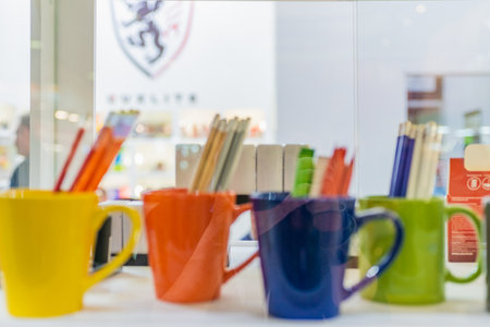 MOSCOW, RUSSIA - FEBRUARY 10-14: PRODEXPO 2020. International Exhibition Food. Show stand businessのeditorial素材