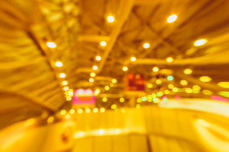 Exhibition abstract- background blur. Blurred- bokeh lights. Expo business- booth standの写真素材