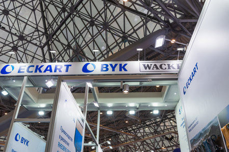 MOSCOW, RUSSIA - MARCH 04-08: PRODEXPO 2020. International Exhibition: Paint, Varnishのeditorial素材