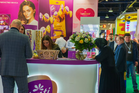 MOSCOW, RUSSIA - FEBRUARY 10-14: PRODEXPO 2020. International Exhibition Foodのeditorial素材