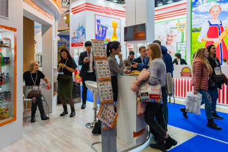 MOSCOW, RUSSIA - FEBRUARY 10-14: PRODEXPO 2020. International Exhibition Food