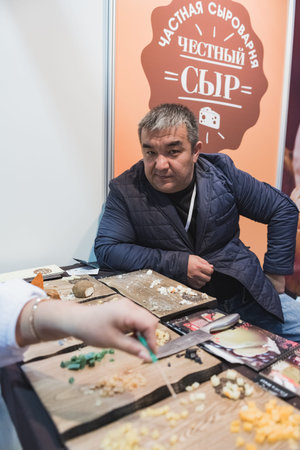 MOSCOW, RUSSIA - FEBRUARY 10-14: PRODEXPO 2020. International Exhibition Food