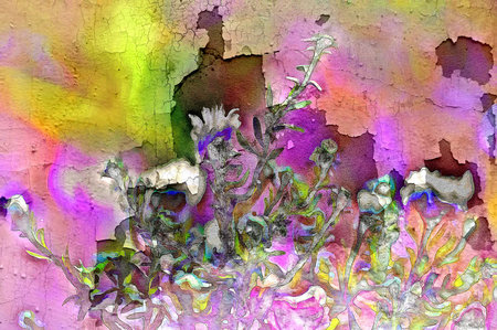 Mural wall- background paint. Art digital- drawing texture