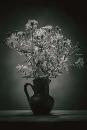 The flowers are out of focus. A pleasant blur of the image can be used in the work of the designerの写真素材