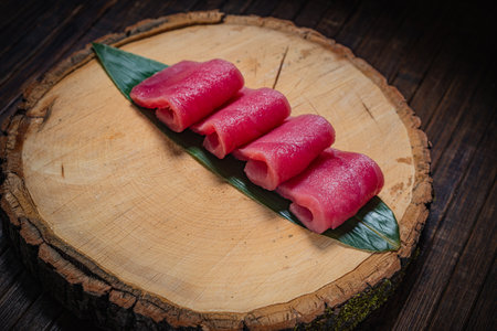 Sushi roll- gourmet fast food. Restaurant concept- asian menuの写真素材