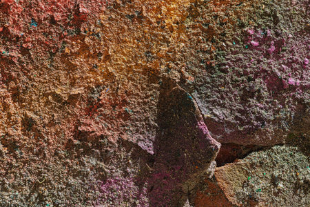 Old wall, craquelure paints - can be used by designers in creative works. art background