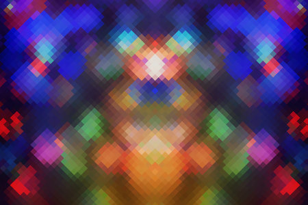 Digital pixel 2d illustrations- abstract background. Fantasy fractal texture- digital art