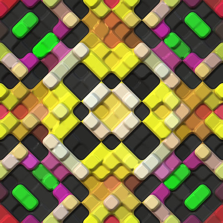 Abstract kaleidoscope - wall decor. Art deco background- artistic 3D illustration