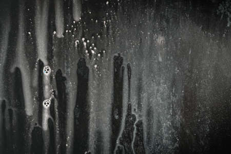 Drops - liquid foam. Fluid aqua- abstract pattern nature. Background cleansing wash. Shampoo bubbles - dish soap. Nature beauty view topの写真素材