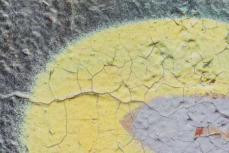 Old wall, craquelure paints - can be used by designers in creative works. art backgroundの写真素材