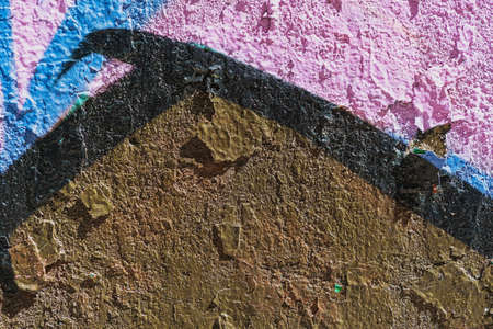 Old wall, craquelure paints - can be used by designers in creative works. art backgroundの写真素材