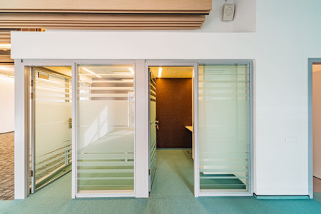 Office move concept - administrative building. office room for doing business