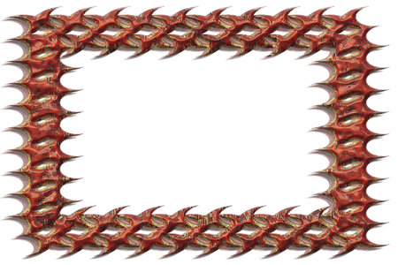 Destroyed and grunge metal photo frame. 3d illustration- abstract art background. photography...