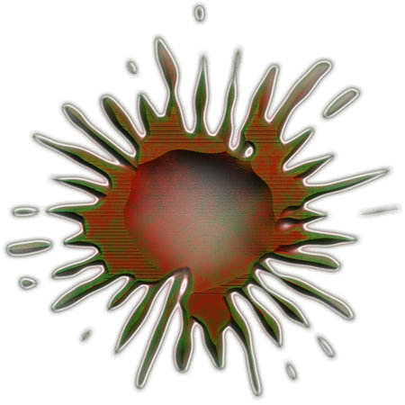 Frozen drops of hot metal-transparent background. Photo overlays clip art. 3d illustrationの写真素材