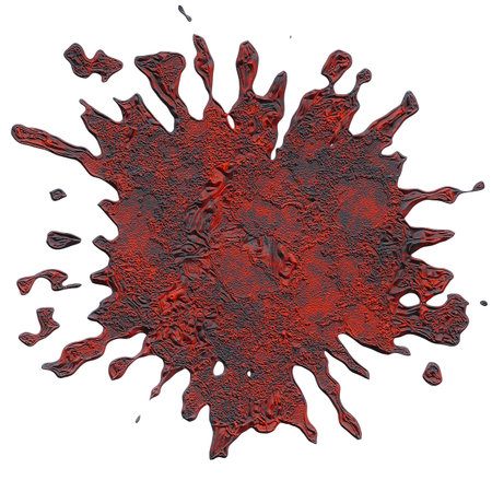 Frozen drops of hot metal-transparent background. Photo overlays clip art. 3d illustrationの写真素材