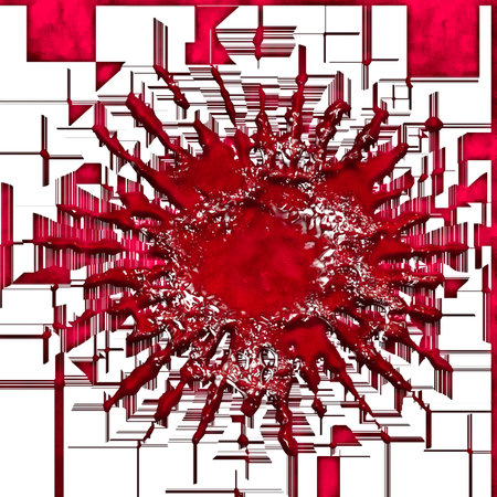 Computer generated abstract fractal artwork for creative art,design and entertainmentの写真素材