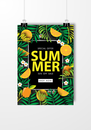 Summer Sale Background Vectorのイラスト素材