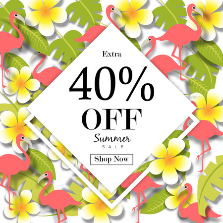Summer Sale Background Vector