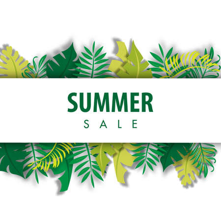 Summer sale background vector illustration sale off templateのイラスト素材