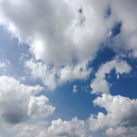 Blue sky with white clouds