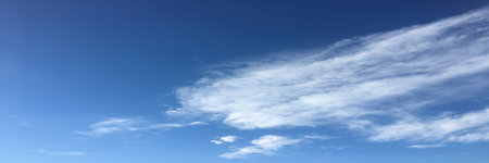 Beautiful blue sky with clouds background. Sky with clouds weather nature cloud blue. Blue sky with...