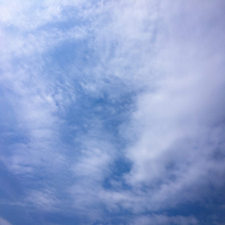 Beautiful clouds with blue sky background. Nature weather, cloud blue sky and sun
