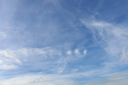 blue sky with white clouds