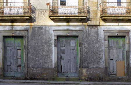 Old house in ruins abandoned and uninhabited in Portugal