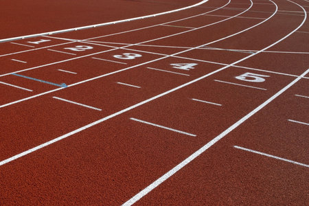 way out positions and lanes in an athletics track
