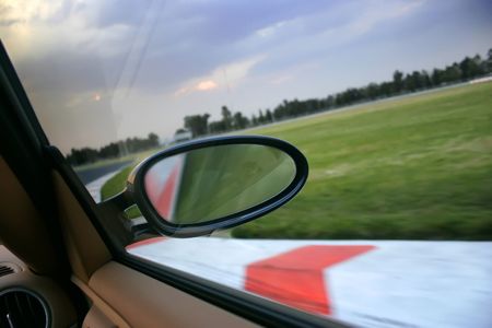 Sportscar in a demonstration in an event in Mexicoの写真素材
