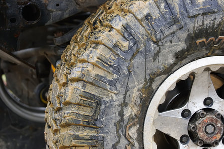 offroad wheel in a vehicle 4x4