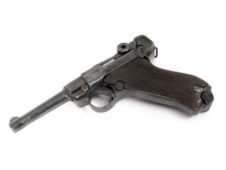 Semi-automatic gun Luger of the II world warの写真素材