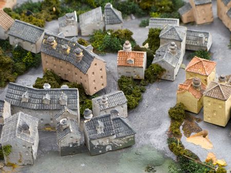 Model village in the mountain.の写真素材