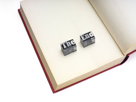 Open book with blank pages isolated on white.の写真素材