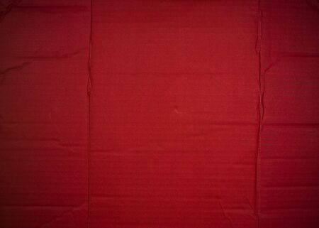 Red flag made with corrugated cardboardの写真素材