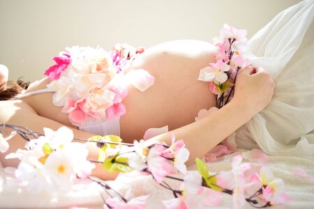 Maternity Photo of Women who are pregnantの写真素材