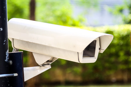 Outdoor CCTV monitoring, security cameras.