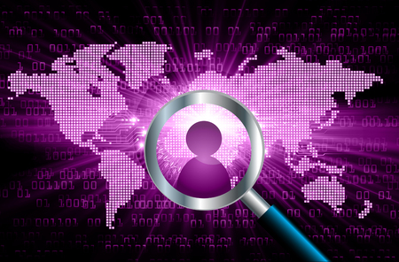 Social media network concept background. design vector illustration with world map. Global mesh communications. Earth, cyberのイラスト素材