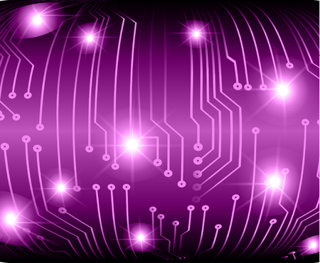 Binary circuit board future technology, purple cyber security concept background, abstract hi speed digital internet.motion move blur. pixel vectorのイラスト素材