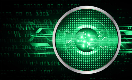 Binary circuit board future technology, green eye cyber security concept background, abstract hi speed digital internet.motion move blur. pixel vectorのイラスト素材