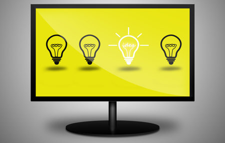 bulb light idea on TV