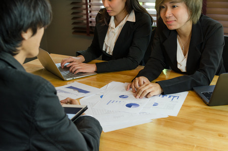 group of business people meeting about businessの写真素材