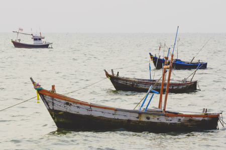 Good picture.Fishing vessels of the population lives near the sea.の写真素材