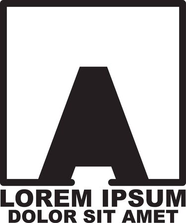 Alphabet A Iconのイラスト素材