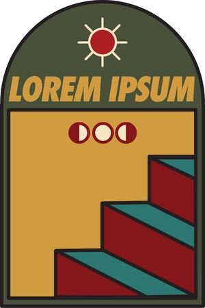 Stairs View Iconのイラスト素材