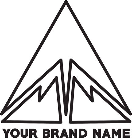 Triangle Brand Iconのイラスト素材